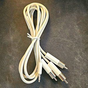 OEM Apple 1:3 RCA AV cable (1/8" into R/Y/W RCA; R/L + video) M9765G/A